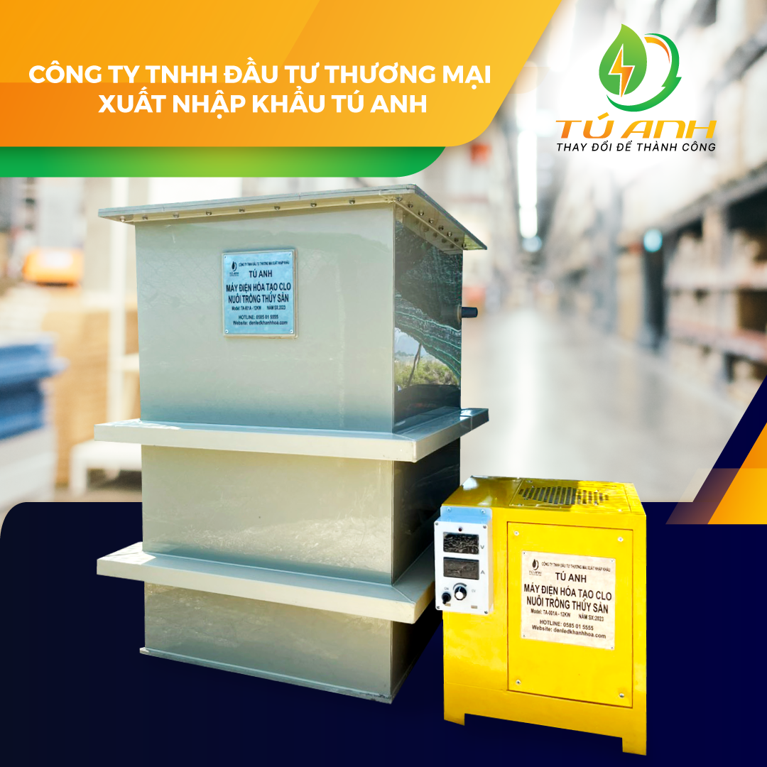 Máy Điện Hoá Tạo Clo Nuôi Tôm: Đánh Thức Tiềm Năng Cho Ngành Nuôi Tôm