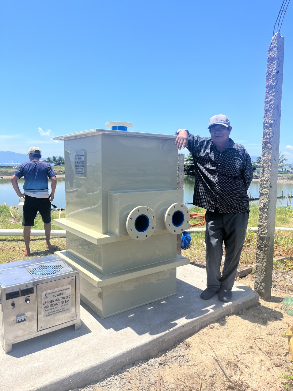 Máy tạo clo cho tôm khỏe mạnh