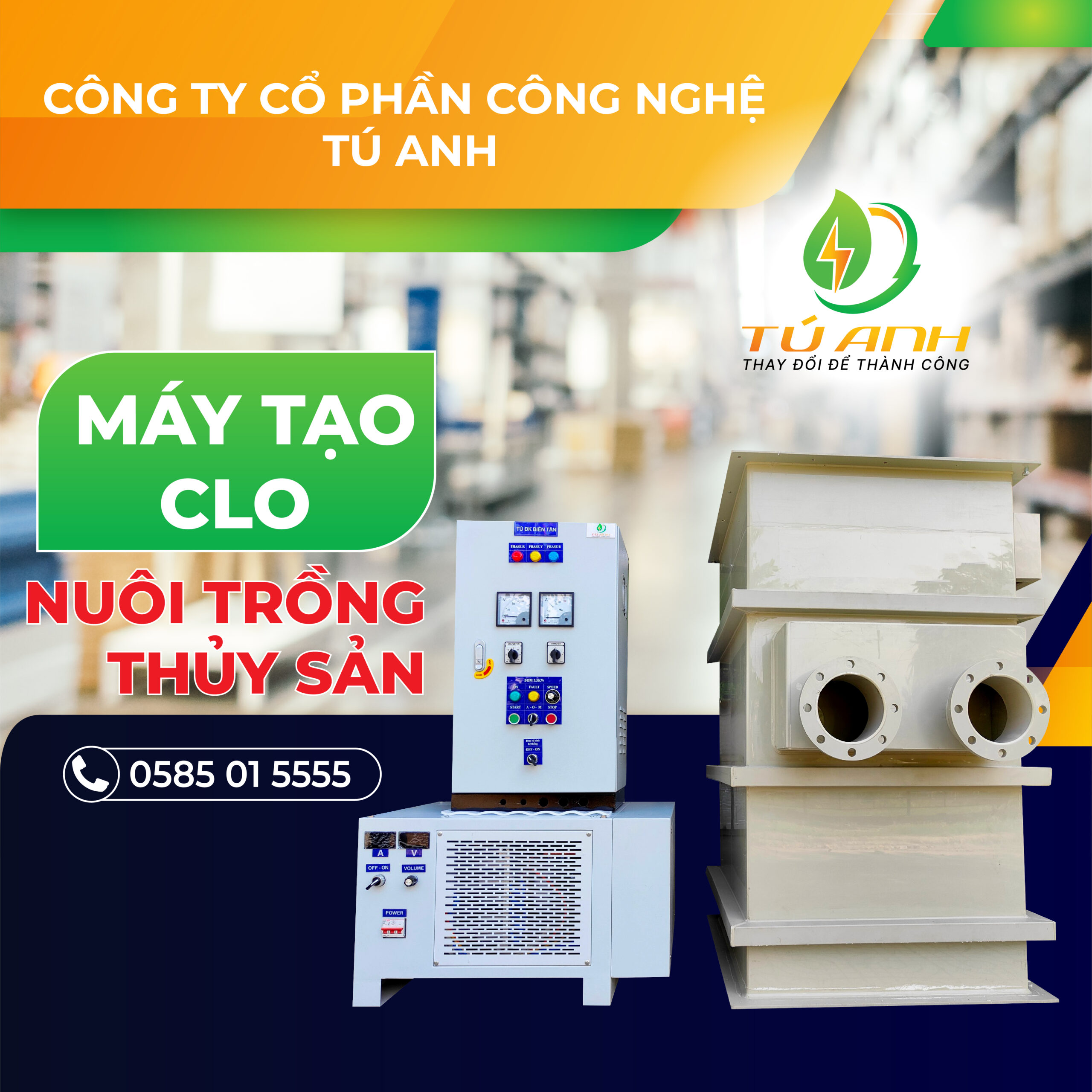 Máy tạo clo - Nguồn nước nuôi an toàn cho thủy sản