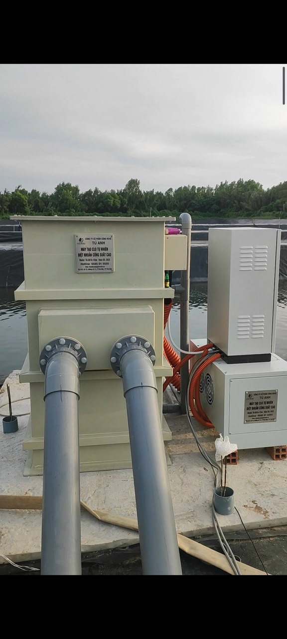 Máy tạo clo đem đến những mẻ tôm khỏe mạnh