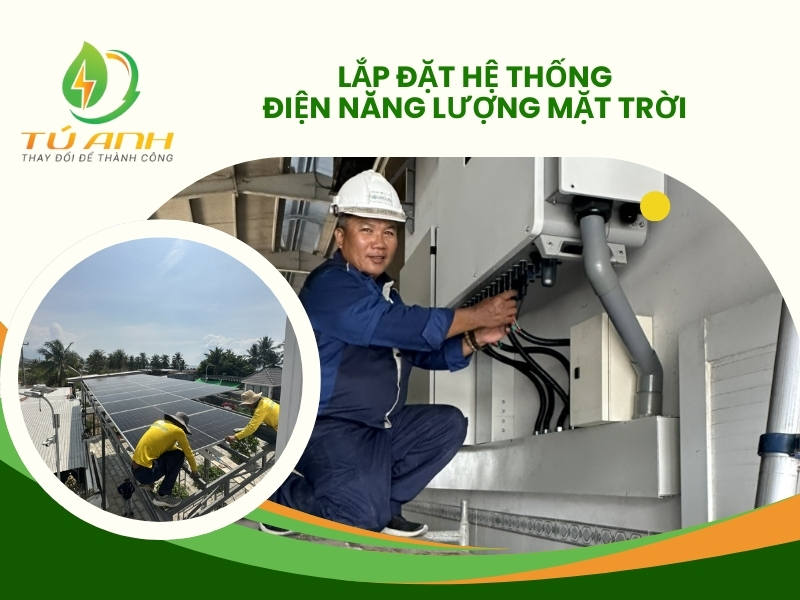 lắp đặt hệ thống điện năng lượng mặt trời áp mái