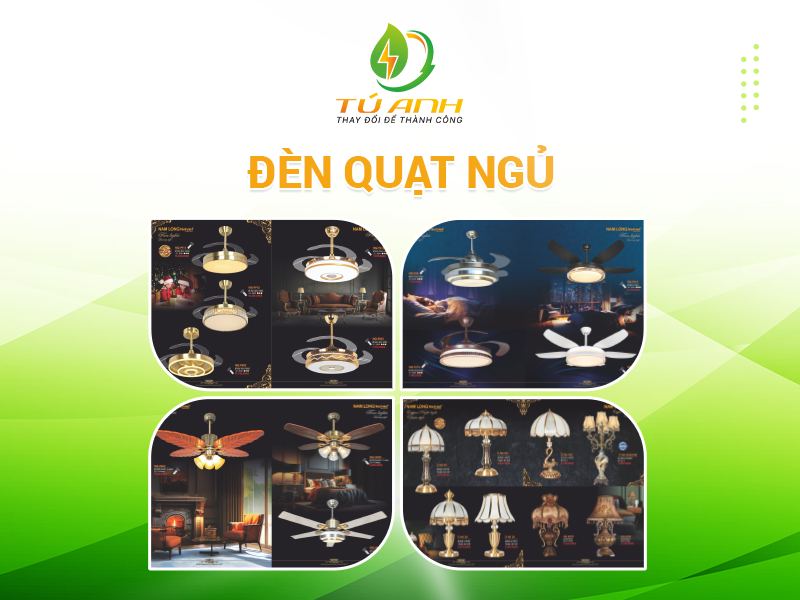 sản phẩm đèn quạt ngủ