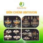 sản phẩm đèn chùm antimon