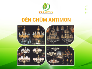 sản phẩm đèn chùm antimon
