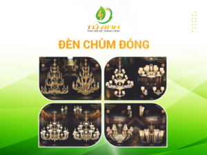 sản phẩm đèn chùm đóng
