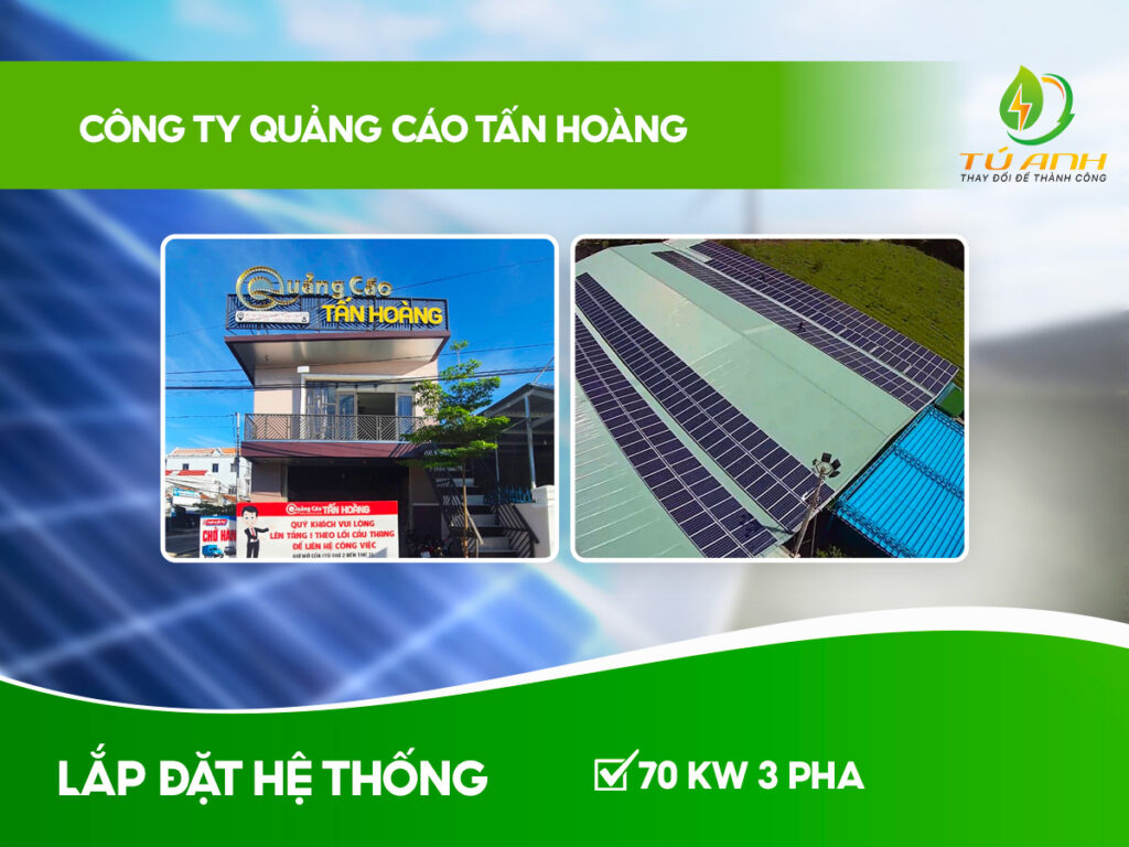  Công trình điện NLMT công ty Quảng Cáo Tấn Hoàng