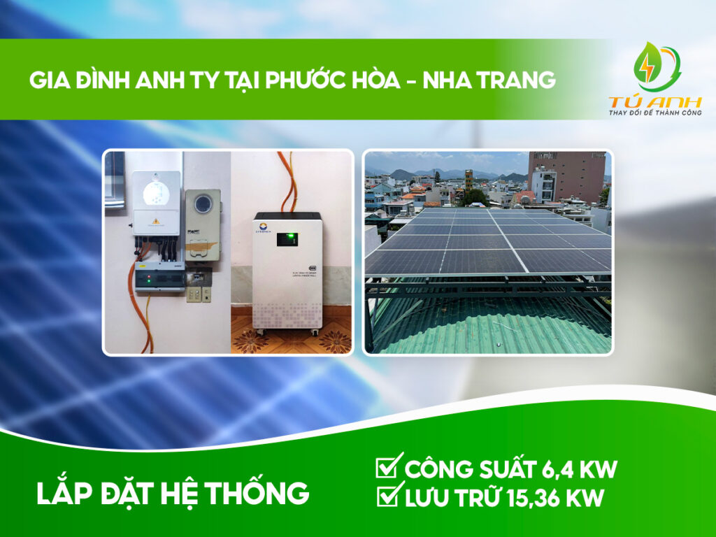 Công trình điện NLMT anh Ti tại Phước Hòa - Nha Trang 