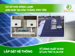 Công trình điện NLMT Kho đông lạnh Anh Máy tại Phú Yên