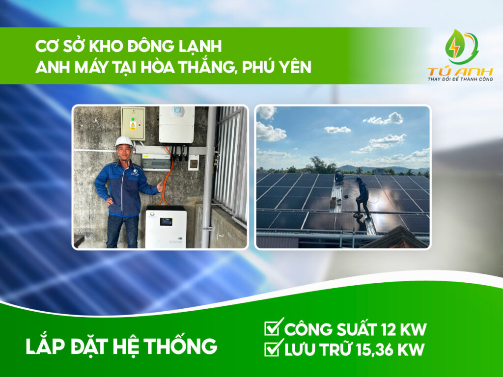 lắp đặt năng lượng mặt trời anh máy