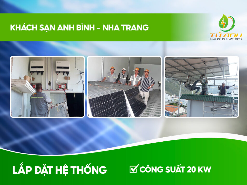 Công trình điện NLMT Khách sạn Anh Bình