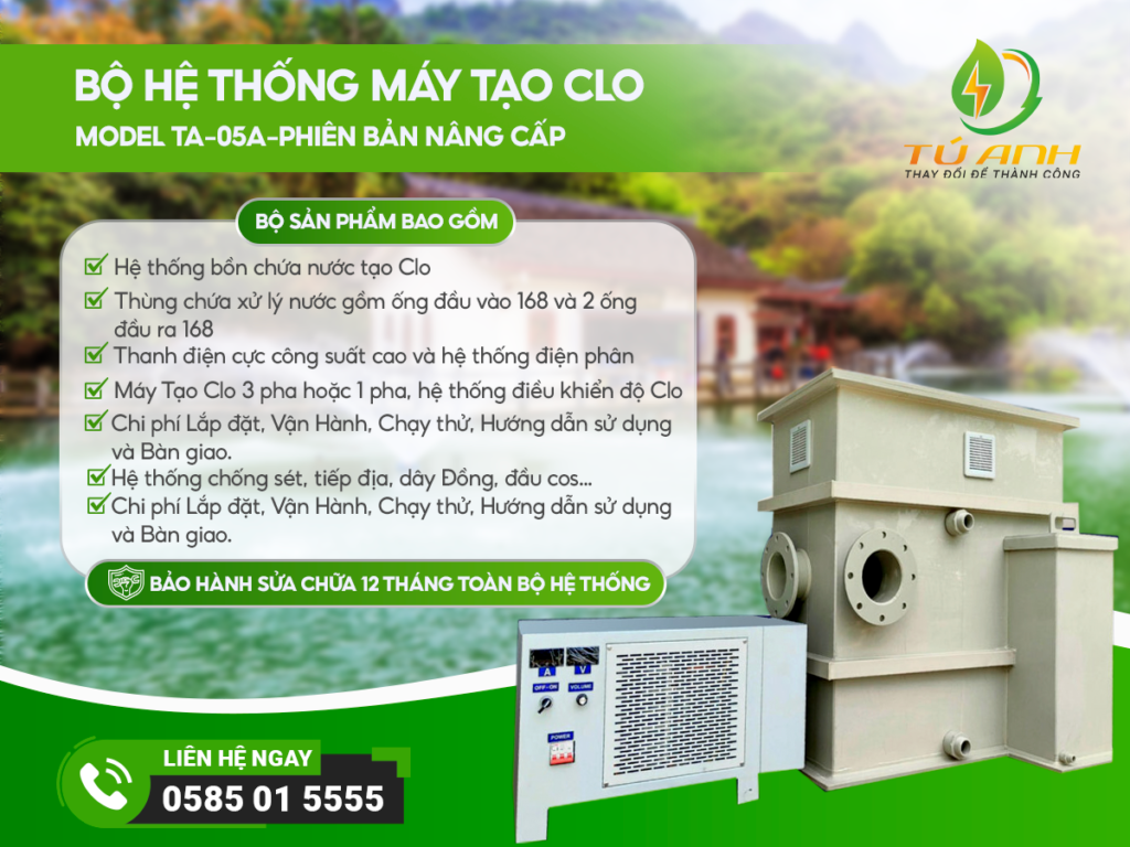 Bộ Hệ Thống Máy Tạo CLO | Model TA-05A-Phiên Bản Nâng Cấp 