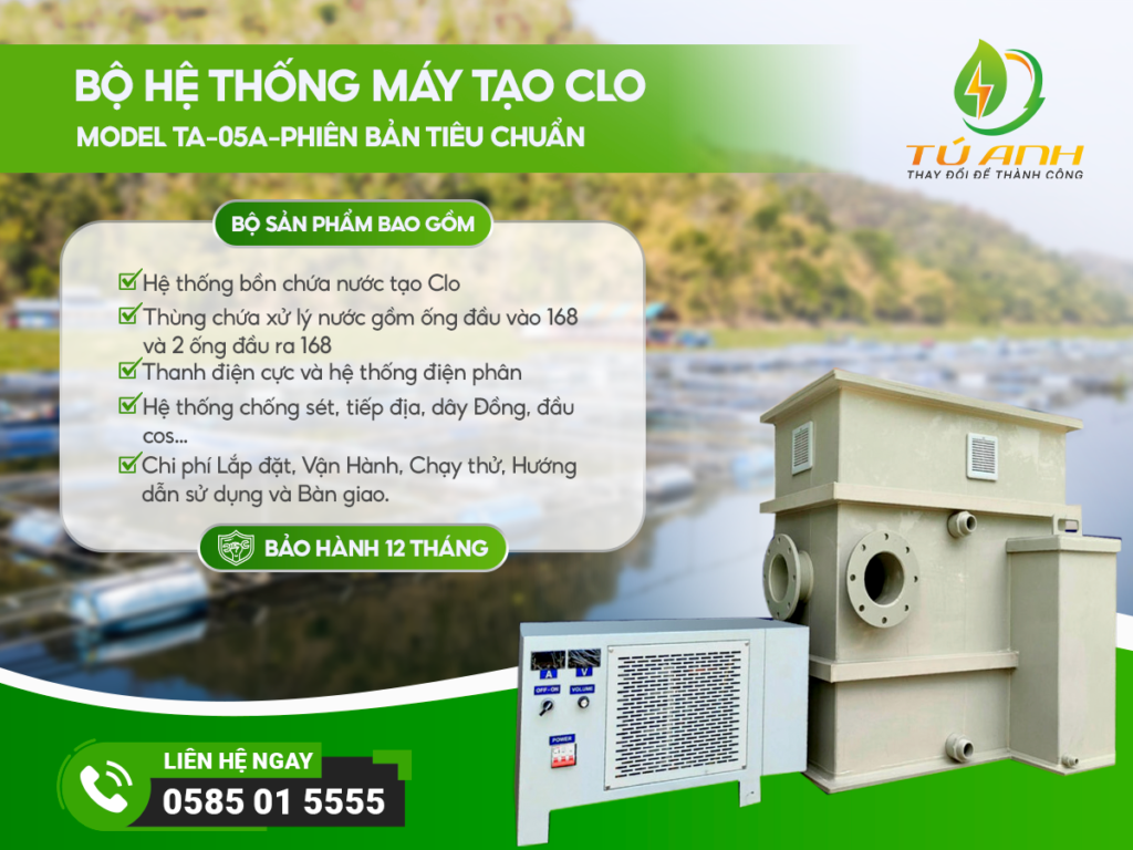 Bộ Hệ Thống Máy Tạo CLO | Model TA-05A-Phiên Bản Tiêu Chuẩn